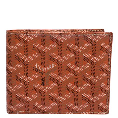 goyard orange wallet|goyard wallet pricing.